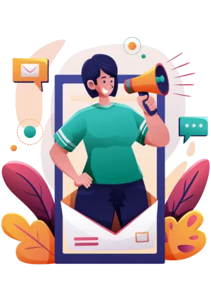 Strategy-led creative and digital marketing agency illustration showing brand clarity and growth